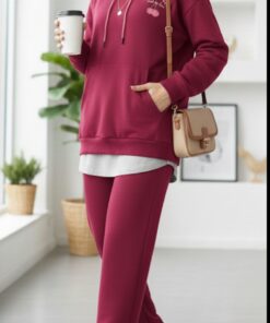 Alternative view of double color hoodie